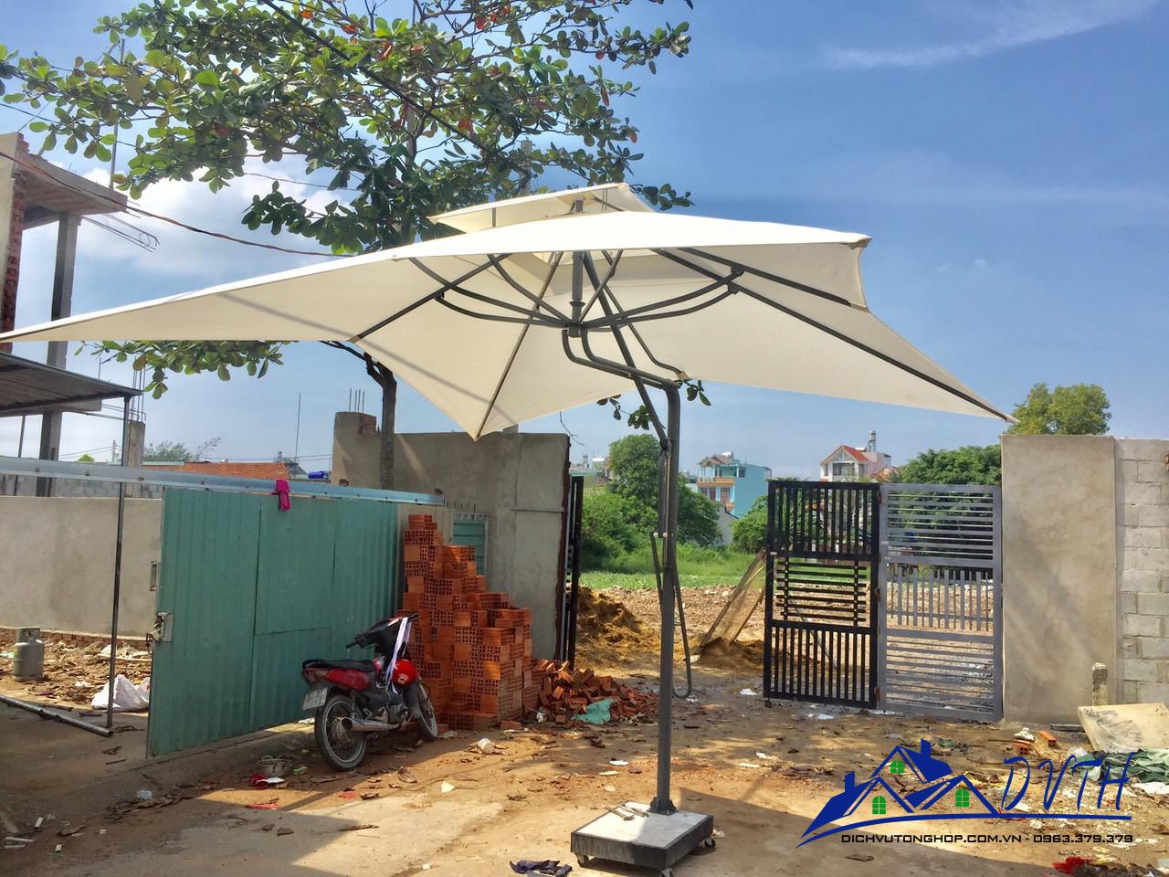 Ô dù che nắng tại Điện Biên